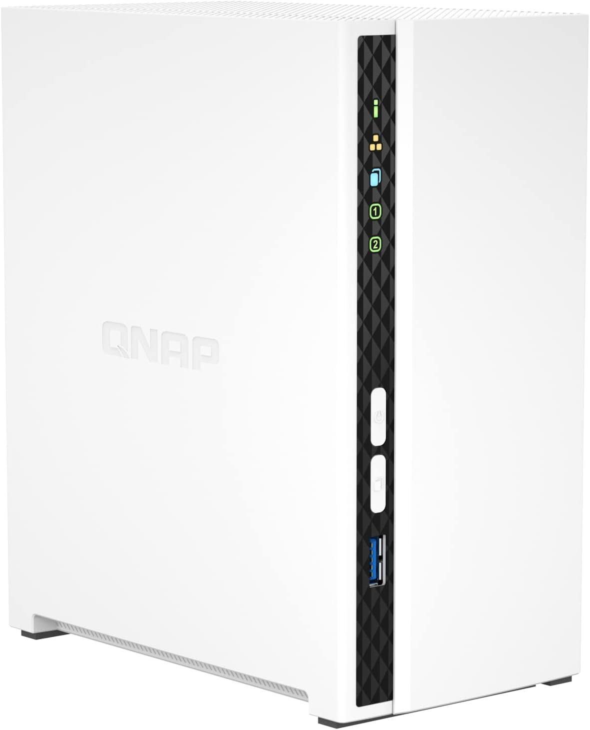 Servidor NAS QNAP TS-233 Branca, Quad Core, 2 GB RAM - 2,0 GHz