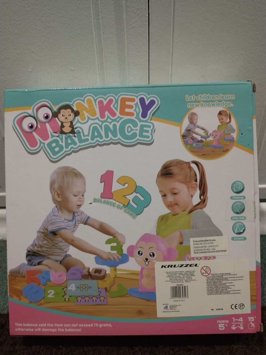 Zabawka edukacyjna nauka liczenia Monkey Balance