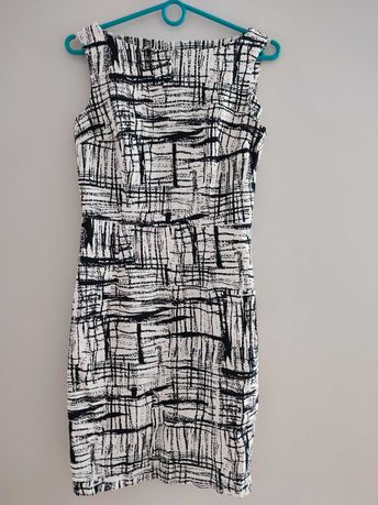 Sukienka biało czarna rozmiar S 36