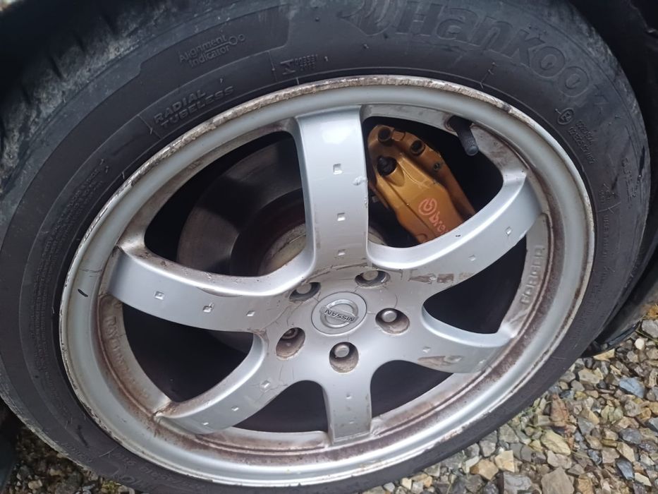 Nissan 350z felgi rays 18" z dystansami