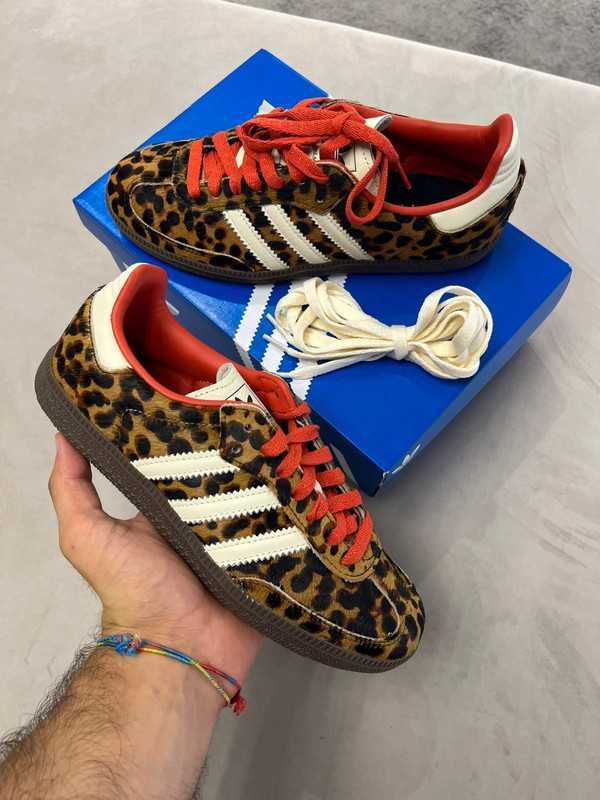 Buty codzienne adidas SambaOG Red Leopard Espadryle R.41