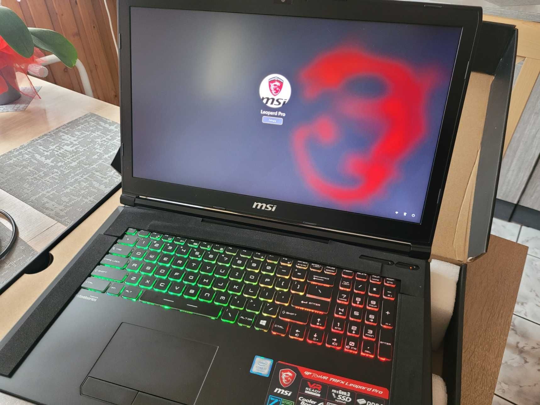 Laptop 17,3 I7 do gier i programów,windows 11,dysk ssd m.2 256GB