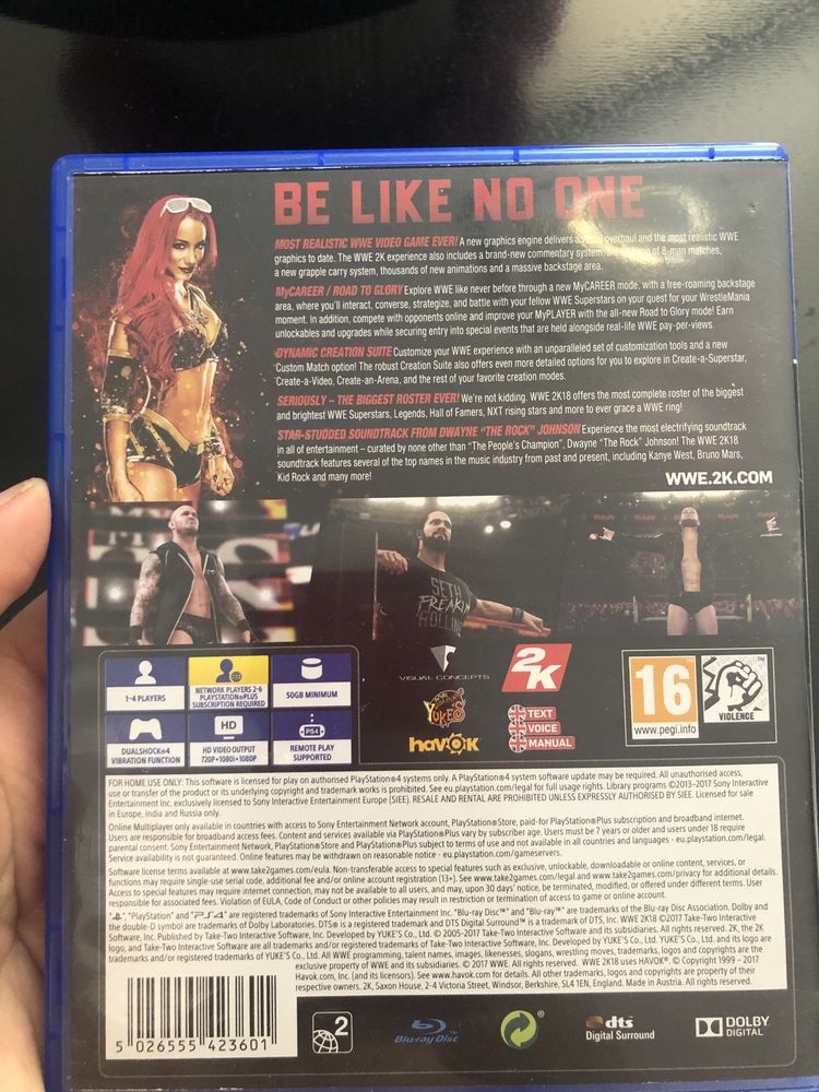 Gra WWE 2K18 ps 4