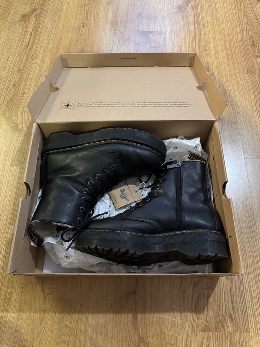 Оригінальні шкіряні черевики Dr. Martens Jadon Fl Jadon Fur Lined