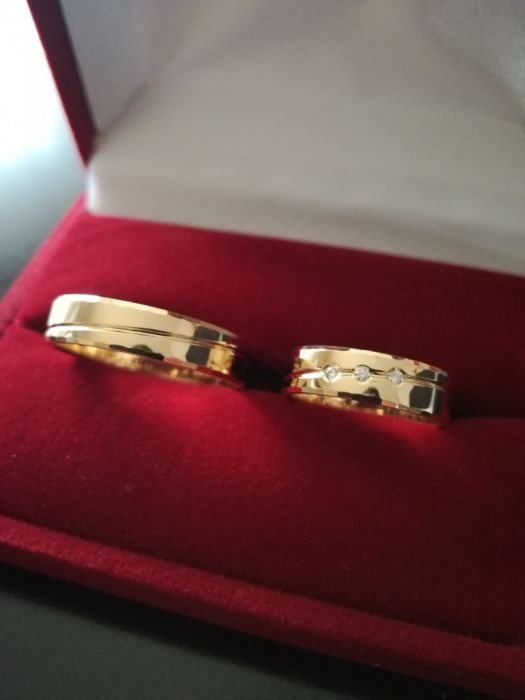 Złote Obrączki Ślubne - EKSKLUZYWNE, TANIO!! próba 585 - 14 karat !