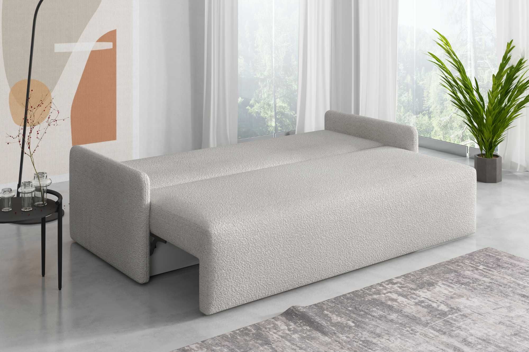 Kanapa Flavio. Sofa, wersalka. Sprężyny bonell, tkanina boucle baranek