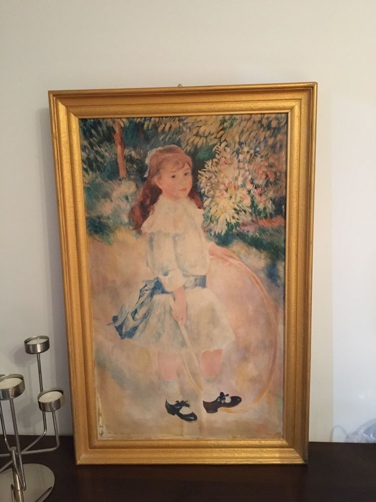 obraz dziewczynka z kółkiem -a. renoir