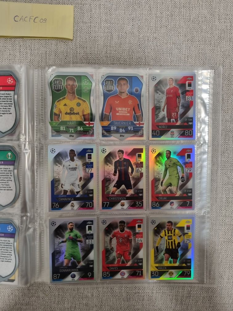 Colecção Match attax 22 23 normal Completa