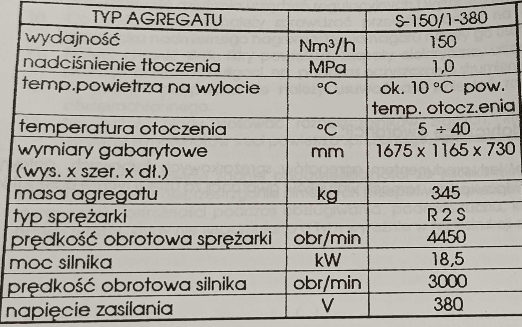 Sprężarka śrubowa Airpol S-150/1-380 18,5 kW, 10 bar