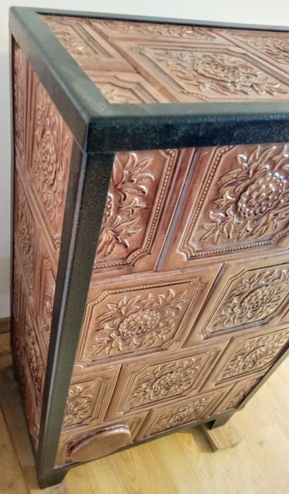 Piec kaflowy koza płyta kocioł