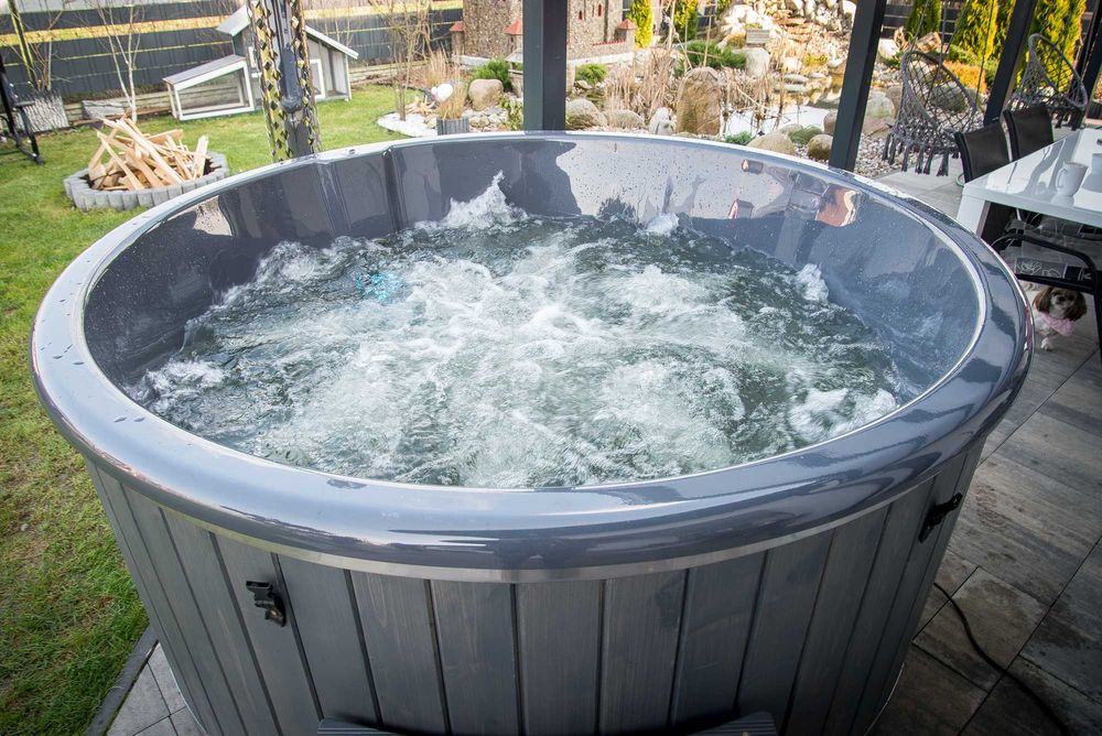 Balia ogrodowa ELEKTRYCZNA Jacuzzi Hot Tuba Gorąca Beczka hydromasaż