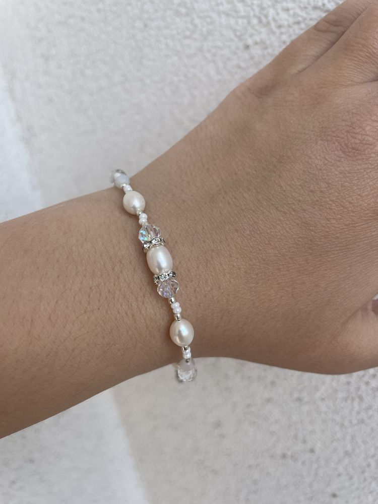 Bransoletki z pereł i kamieni naturalnych handmade