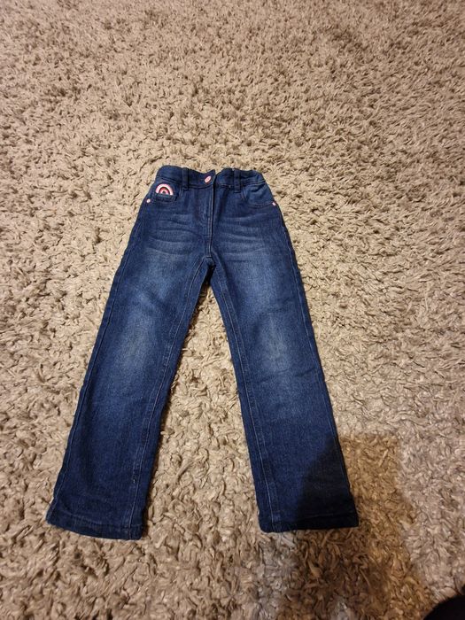 Ocieplane jeansy dziewczęce Poco Piano 104