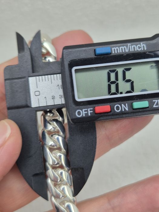 Срібний ланцюг 62см, Кубалінк, панцирний, срібло 925 проби