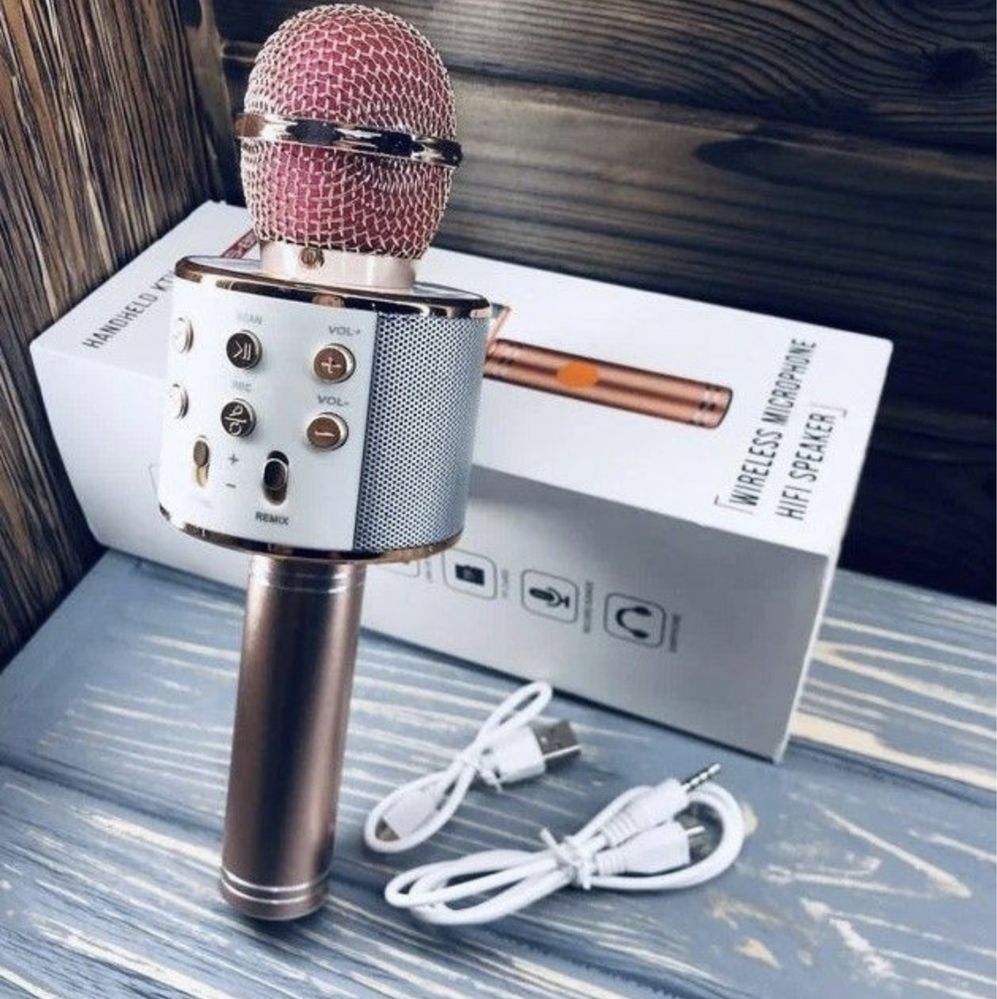 Беспроводной караоке микрофон WSTER WS-858 bluetooth USB aux