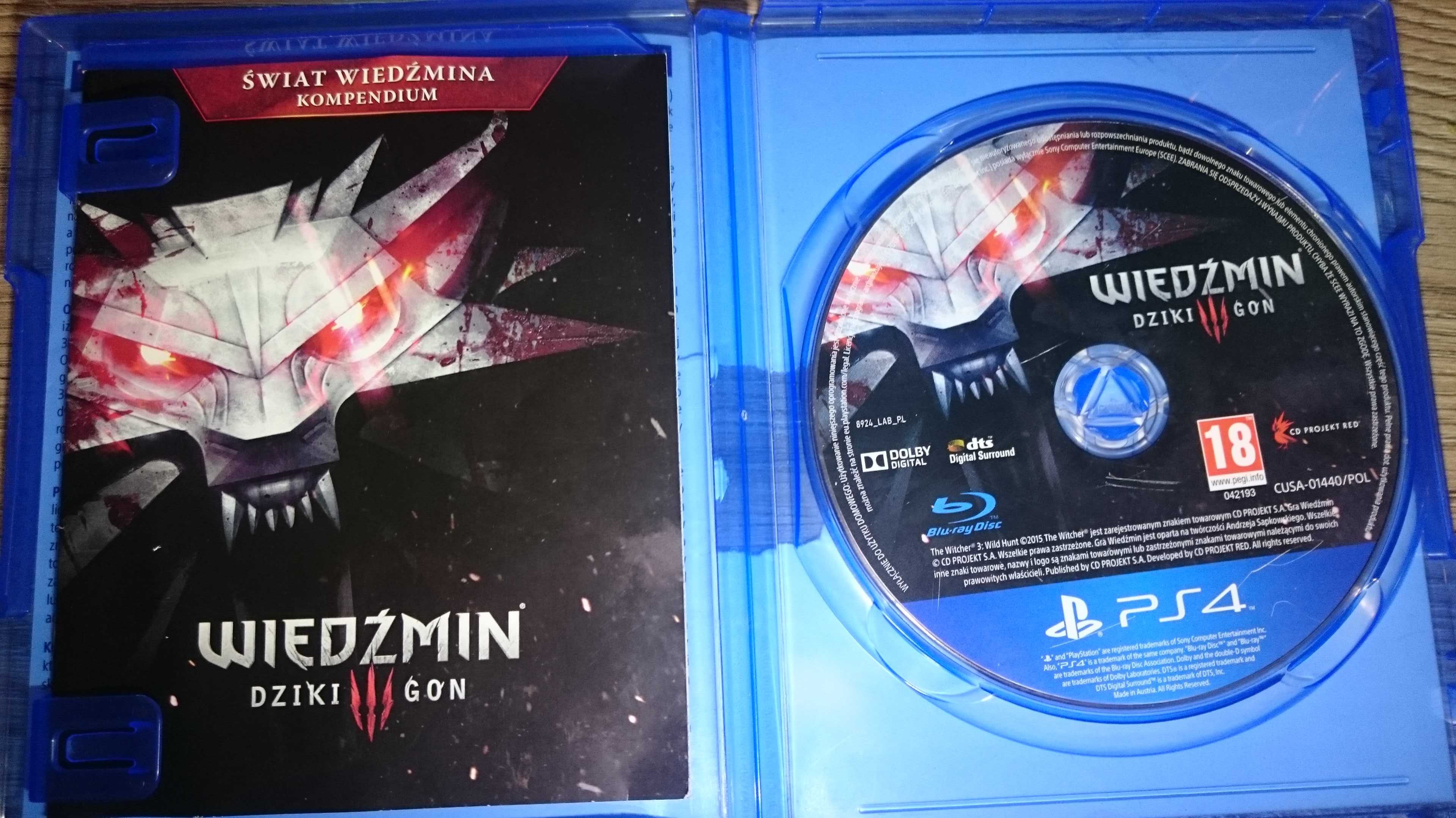 Wiedźmin 3 dziki gon ps4 playstation 4 assassins god of war  skyrim