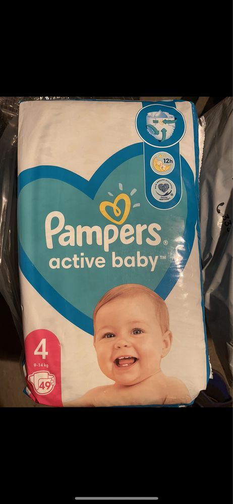 Pampers active baby 4 ( 9-14 кг)  49 шт