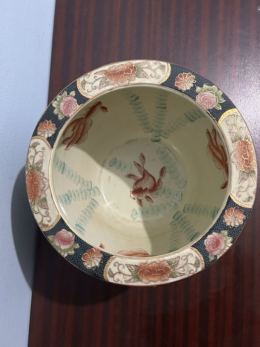 Vaso cachepot porcelana antiga