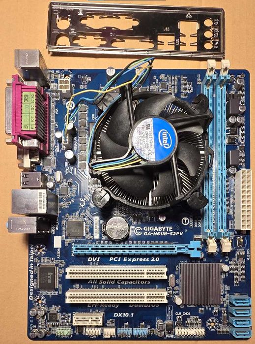 Gigabyte GA-H61M-S2PV + i5-3570 + cooler Intel + DVD-RW - komplet!