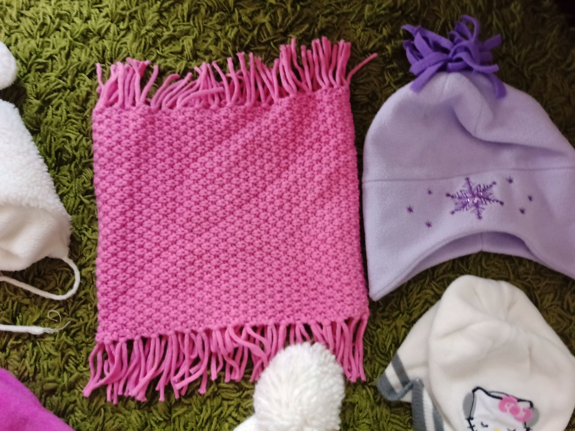 Zestaw czapki rękawiczki LPS Hello kitty 4-8 lat
