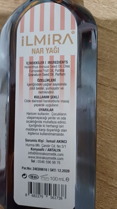 Olejek z pestek granatu