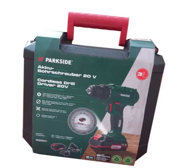 Шурупокрут акумуляторний Parkside 20V шурупокрут акумуляторний