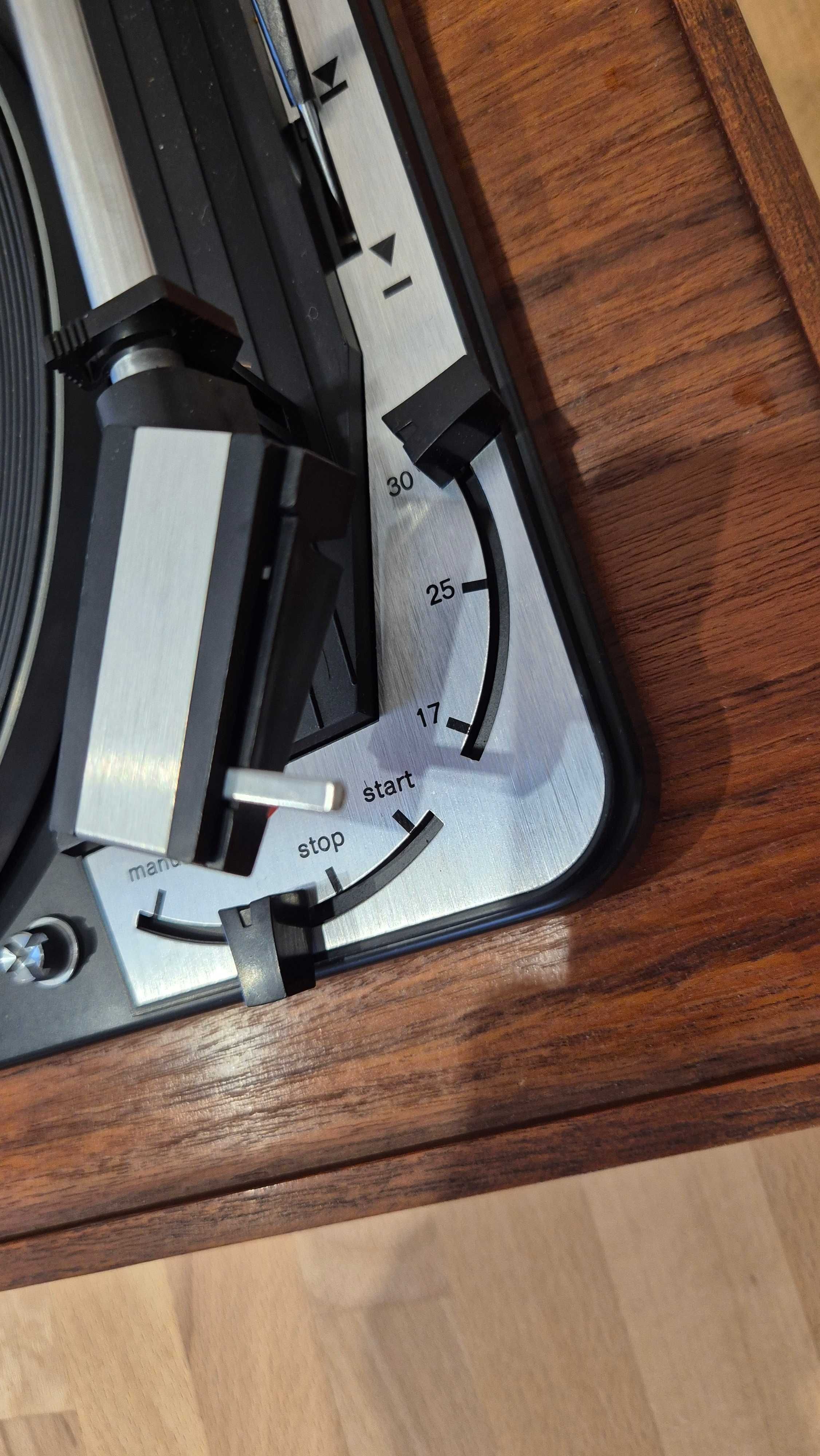 Gramofon DUAL 1015 F (lata '68-'70) drewno vintage retro