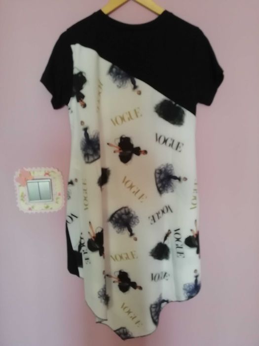 Vestido novo assimétrico. Tamanho único.