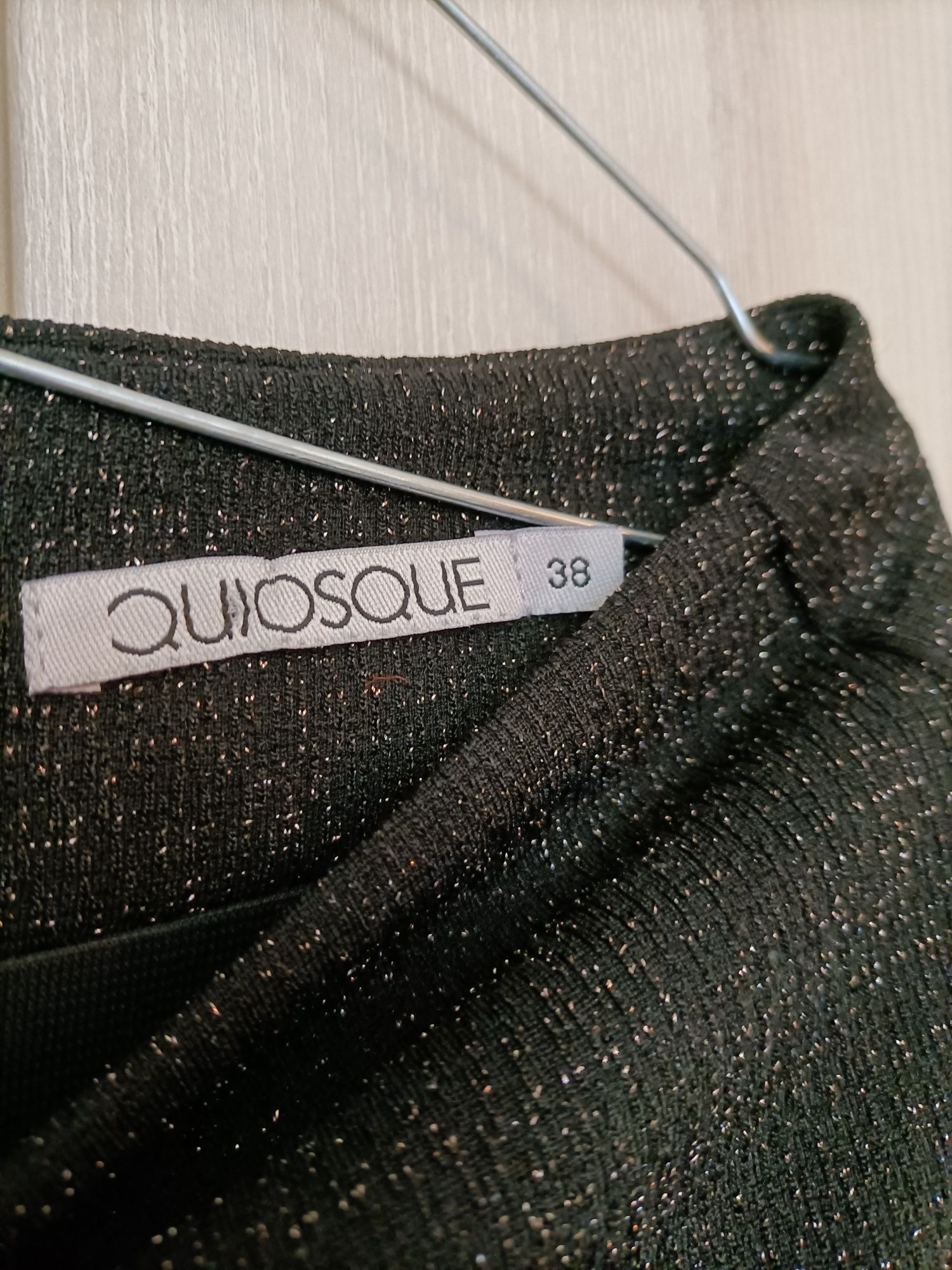 Quiosque spódnica czarna błyszcząca nitka brokat 38 M