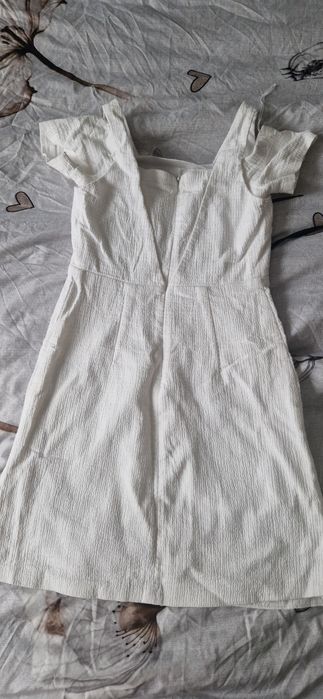 Biała sukienka na lato ZARA r. XS