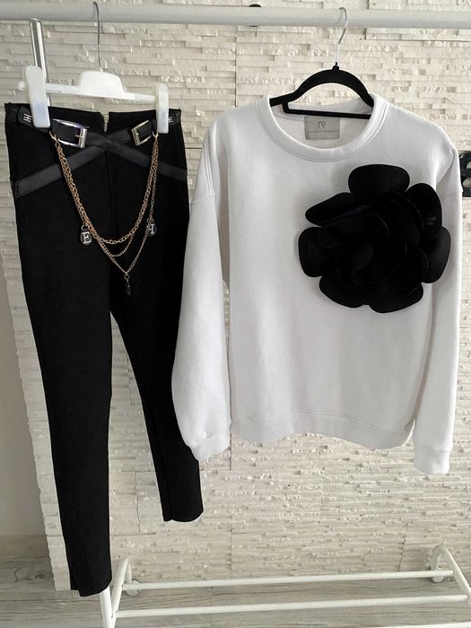 Project runway lemonada ciepła bluza oversize wielki KWIAT 3 D