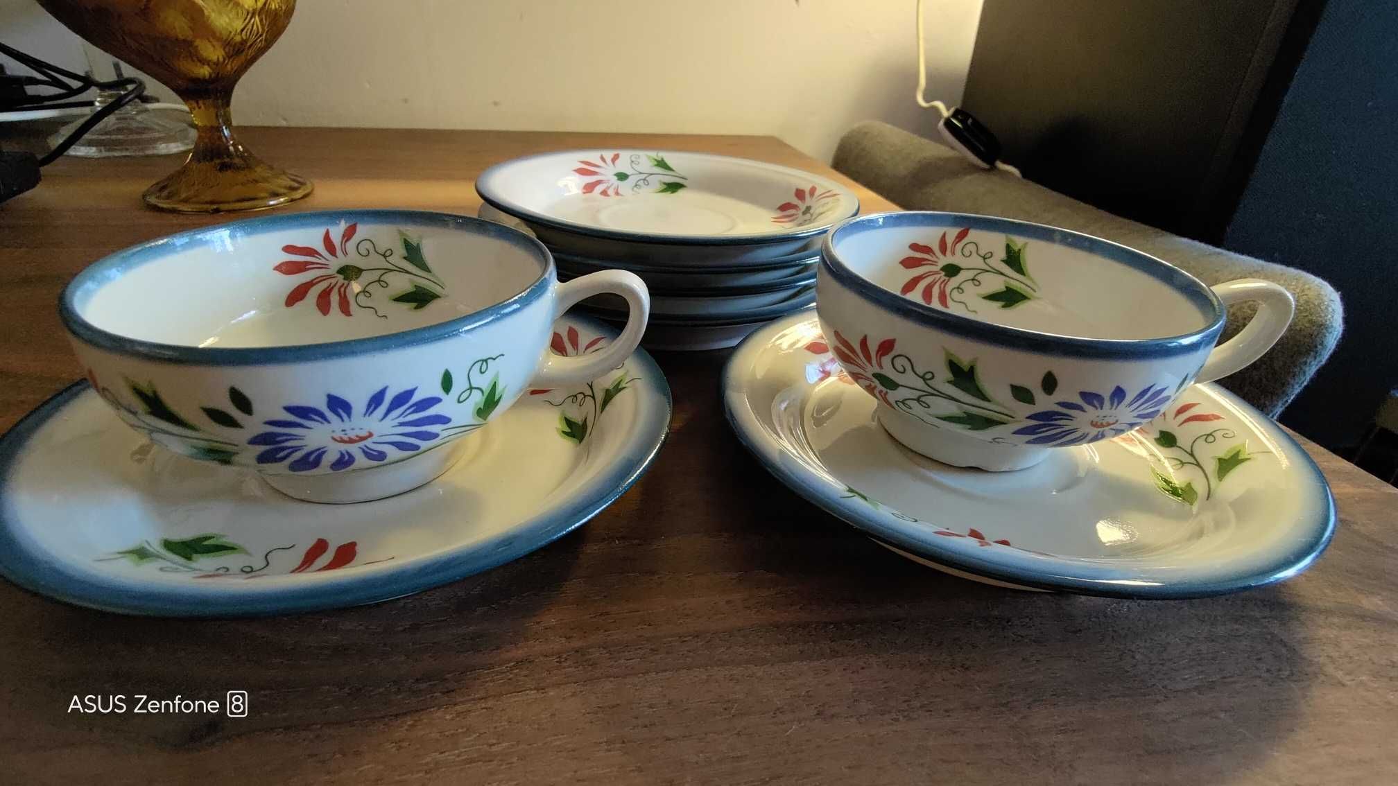 Porcelit talerzyki i filiżanki Chodzież