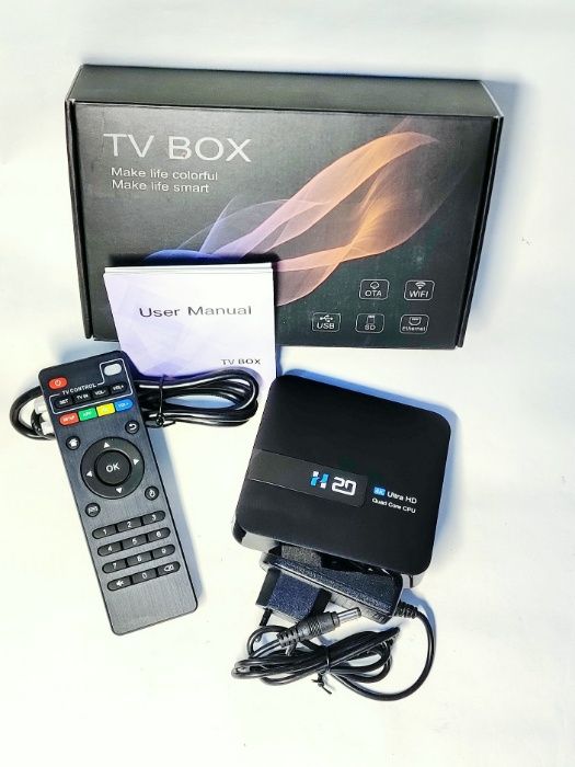 Smart TV BOX H20 2/16Gb Android 10 X96 H96 A95 Tanix max Смарт