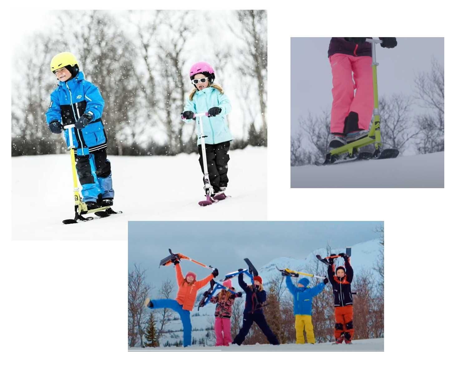stiga snow kick hulajnoga na śnieg skuter nartosanki sanki