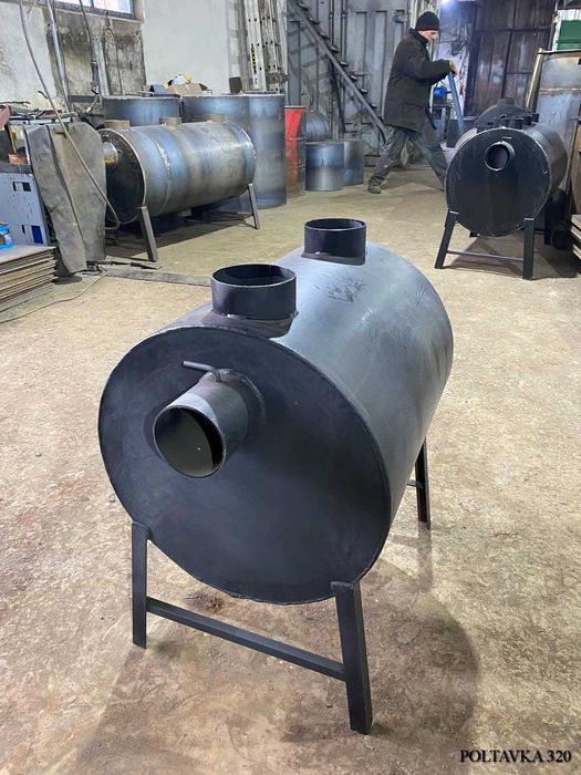 320м3! 5мм! ЭФФЕКТИВНЕЕ БУЛЕРЬЯНА на 30%! Обдув! Печь Буржуйка!