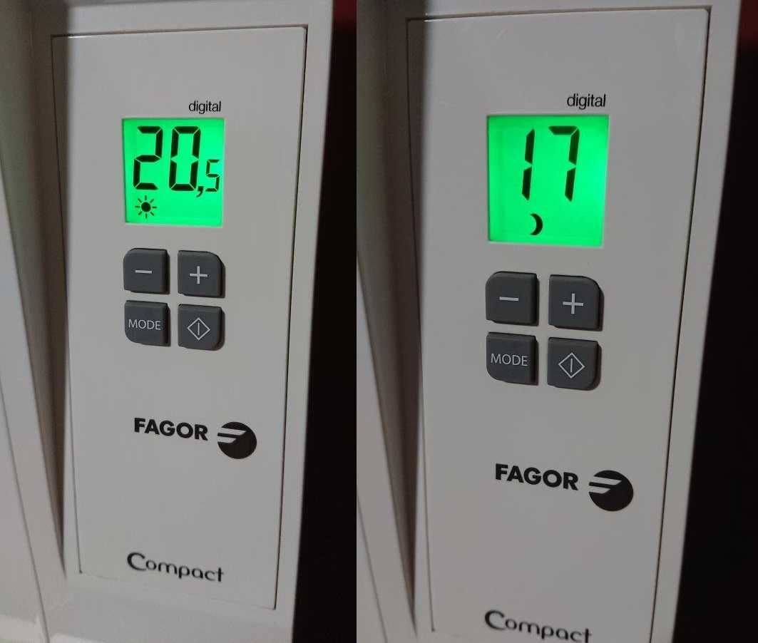 Aquecedor elétrico “eco-emissor térmico” da FAGOR (fixação à parede)