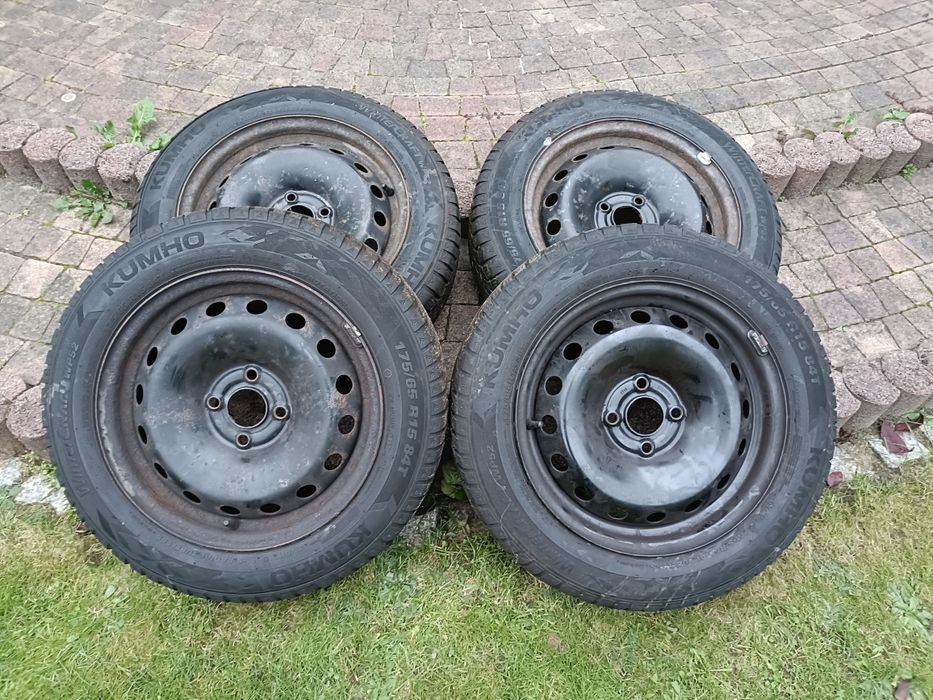 Koła zimowe kumho 175/65/15 rozstaw 4X100