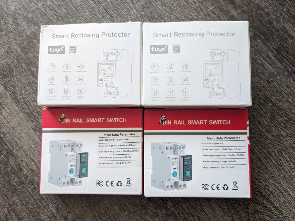Smart автоматы Zigbee, WiFi для TuyaSmart/SmartLife. Скидка!