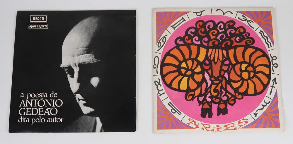 Disco Singles 7" raros, poemas falados, CADA