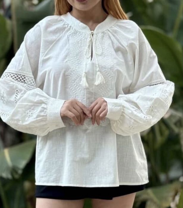 Вишиванка батал біла