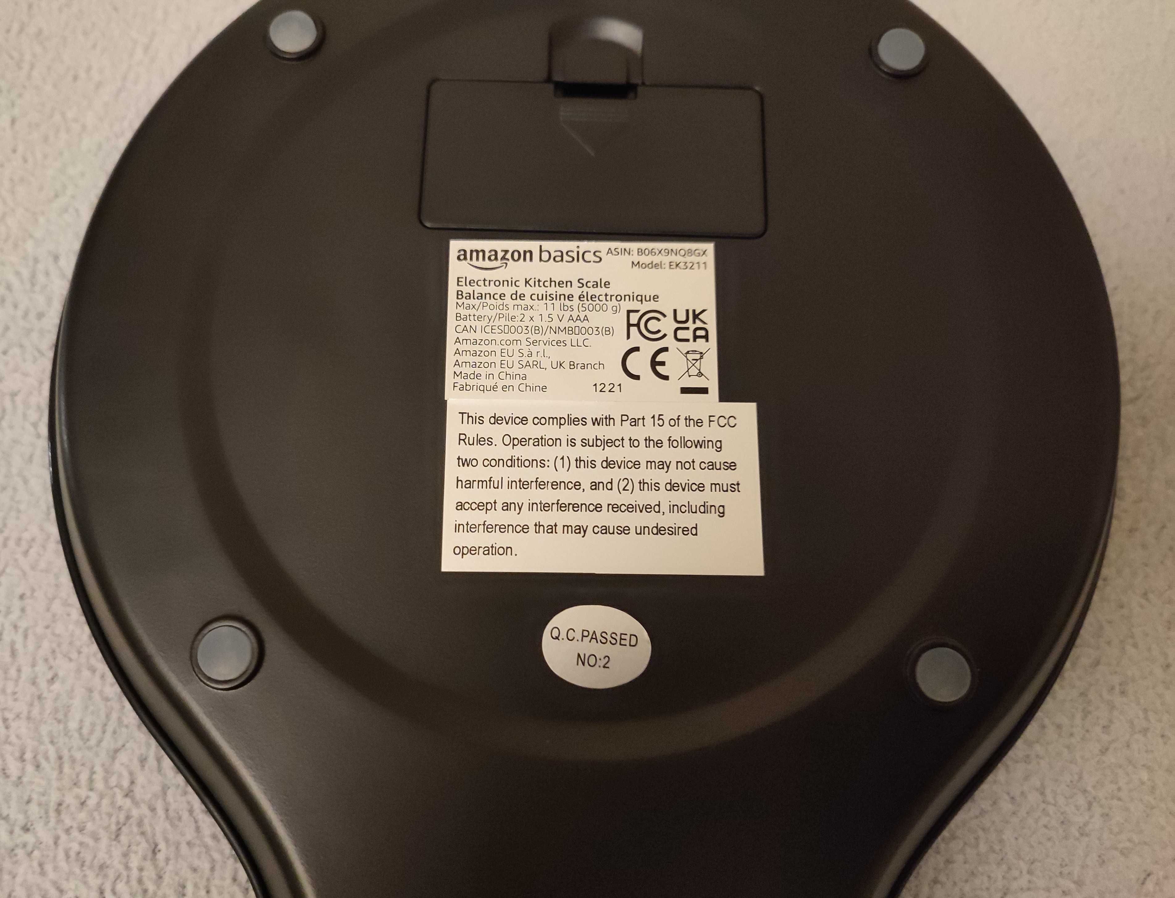 Waga Kuchenna Amazon Basics EK3211