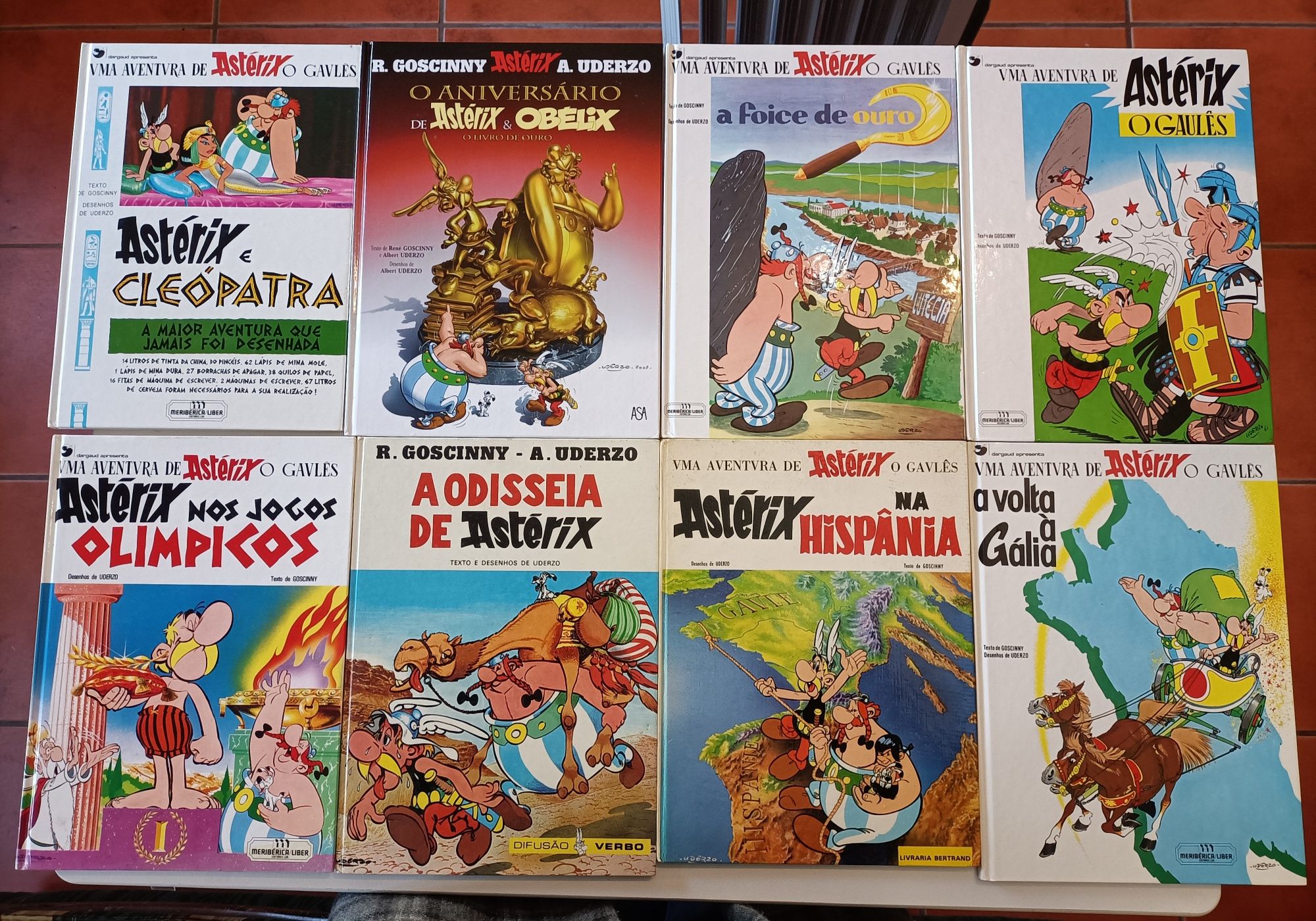 18 livros diferentes de Asterix Capa dura