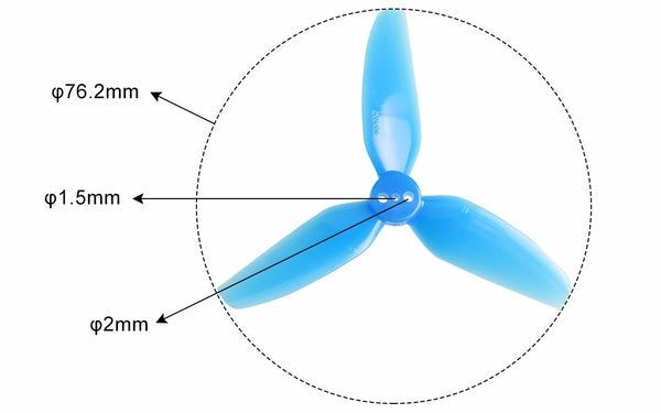 BETAFPV Gemfan гвинти/пропелери під вал 1.5 мм