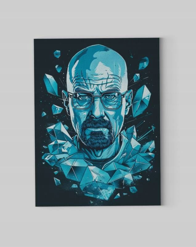 Obraz na płótnie Walter White - Mistyczny Kryształ 75x100 cm