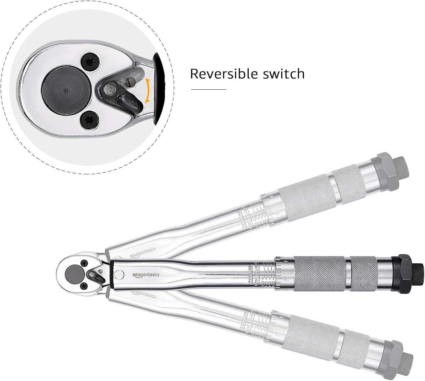Динамометричний ключ Amazon Basics 1/4-inch Drive Click