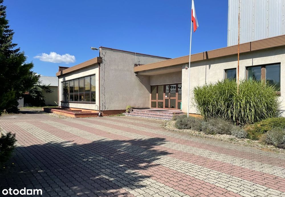 Hala produkcyjno-magazynowa 2600 m² z biurami i mieszkaniem
