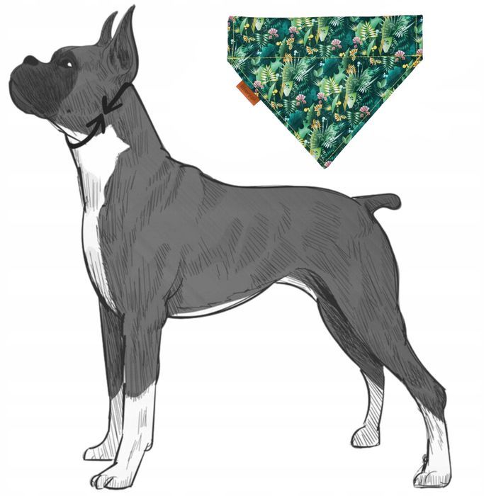 bandanka bandana chustka apaszka dla psa kundelka 25x22x16,5 cm m