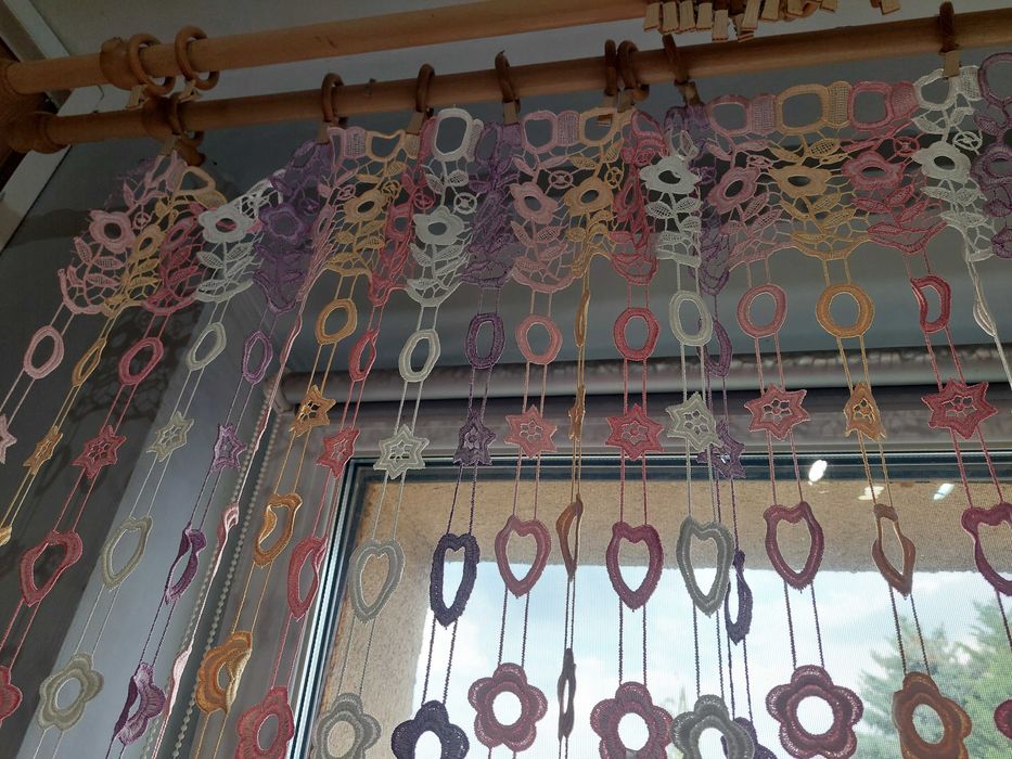 Firanka kolorowa dlug. 150cm