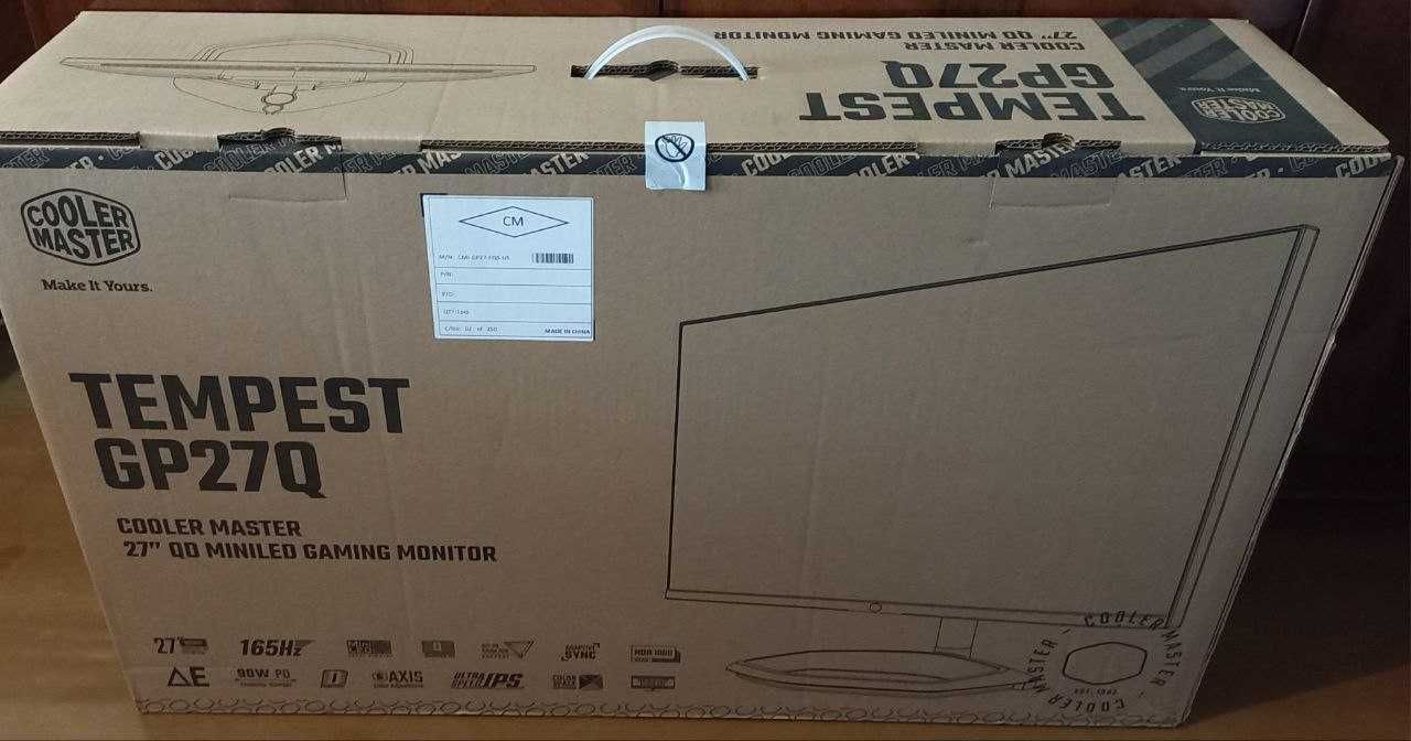 Monitor 27 Cooler Master Tempest GP27-FQS (GP27Q)