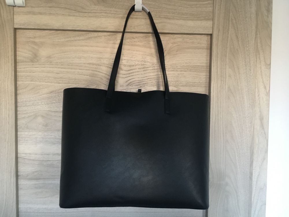 Czarna torba torebka shopper H&M Divided